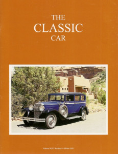 THE CLASSIC CAR 2001 WINTER - LINCOLNS BY LOYSEN, '31 VANDEN PLAS BENTLY 8L